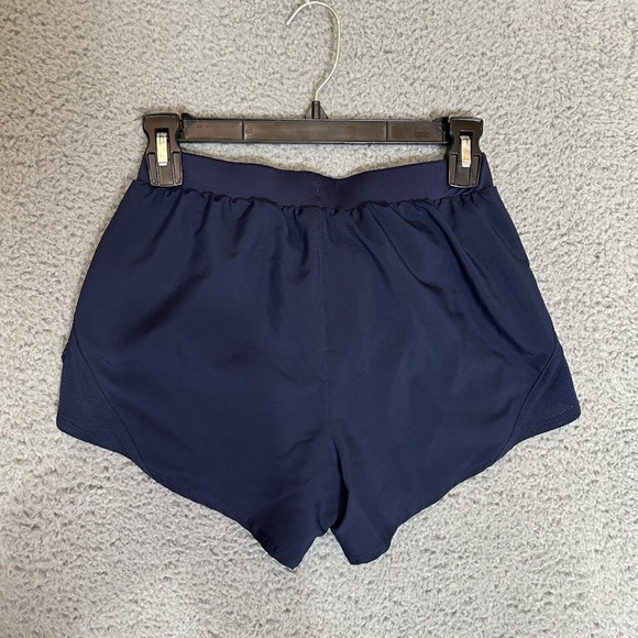 Under Armour Womens Shorts Blue Size XS Athletic Workout Lined Drawstring - Picture 3 of 3